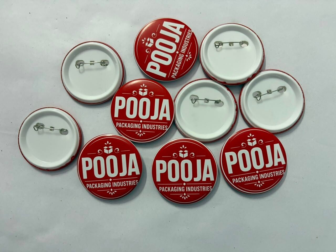 Customized Corporate Button Badges – Premium Matt Finish
